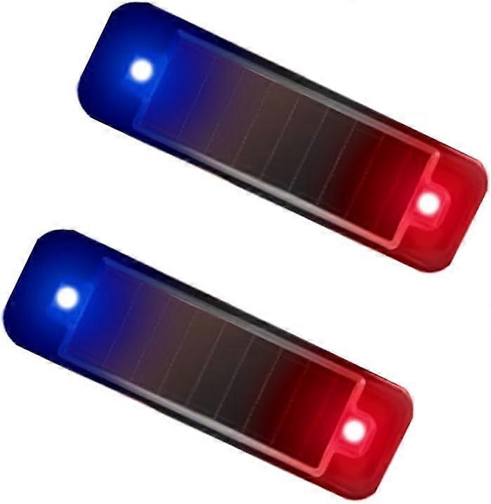 Solarwarnleuchte, LED-Blinklicht Wasserdichtes solarbetriebenes Sicherheitslicht 2er-Pack für Nachtfahrten Barrikadensicherheit Straßenbauschilder