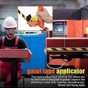Floor Tape Applicator – Reusable Manual Dispenser For Painter's Tape, Floor Marking & Decorative Protection (Fits 2.56" Wide Tape)