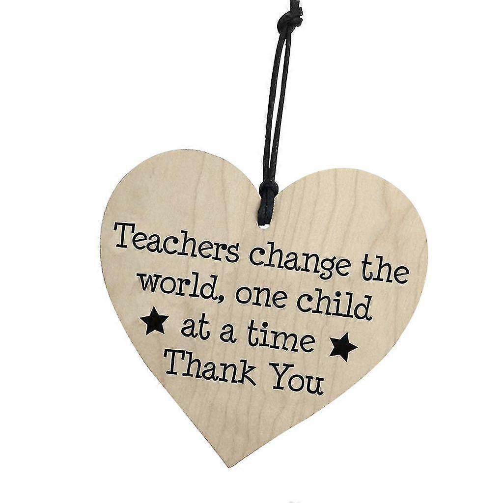 Creative Wooden Gift Tag Thank You Hanging Tag Teachers' Day Favor Tag
