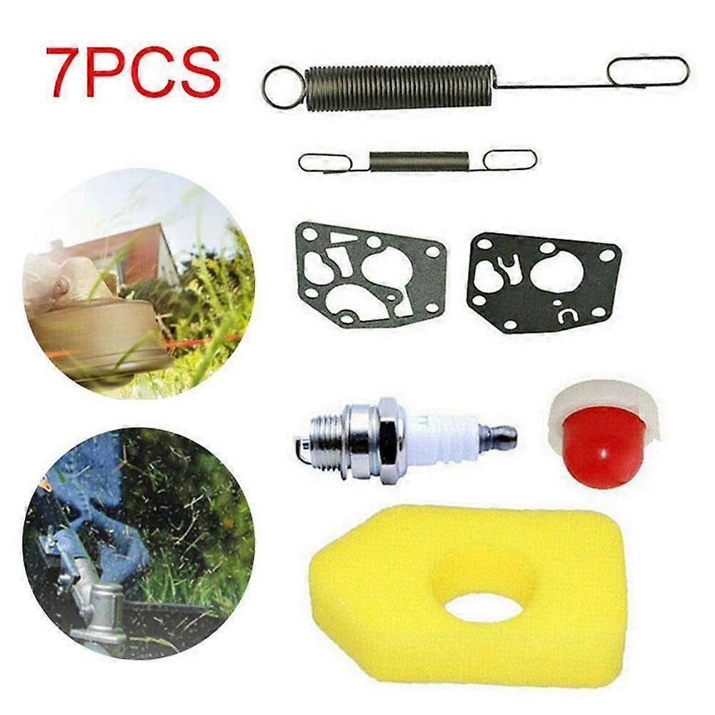 7pcs Lawn Mower Service Kit For Classic Sprint Engines Motors Spark Plug Air Filter Speed Regulating Spring Accessories