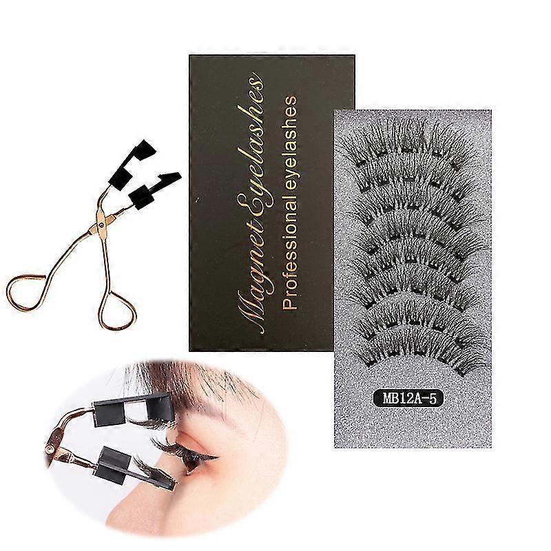 3d Magnetic False Eyelashes Set