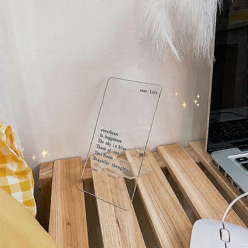 Creative Adjustable Transparent Mobile Phone Holder Ornament Desktop Decoration Bracket