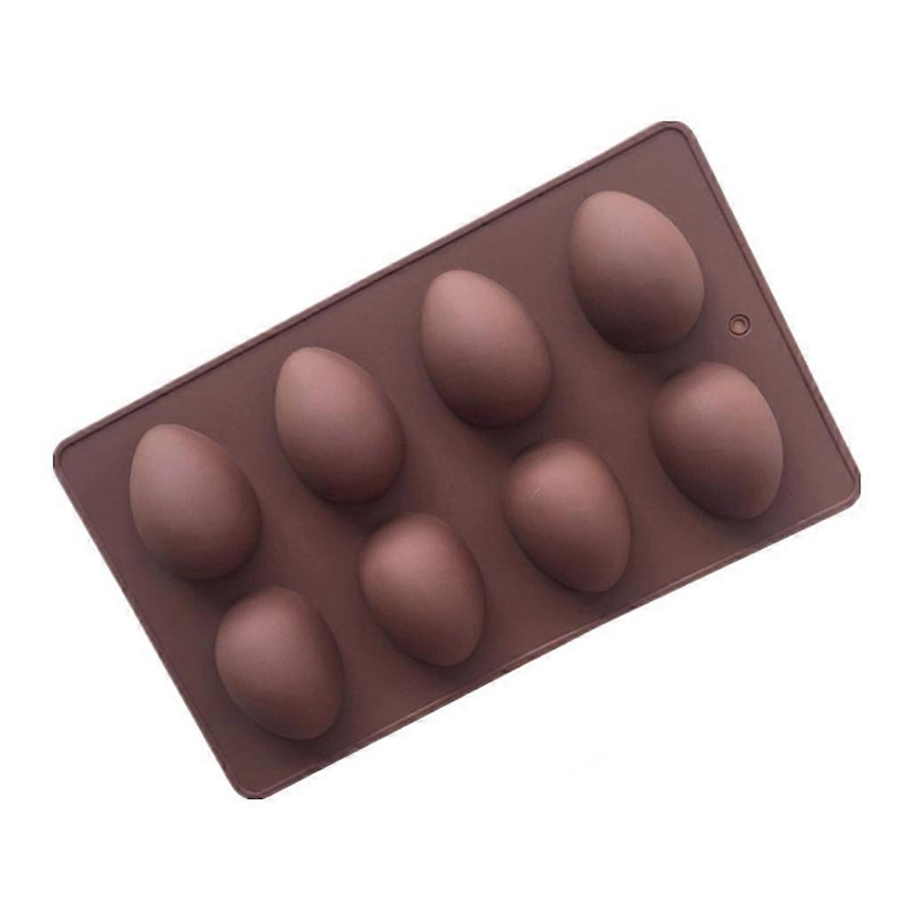  8 Easter Egg Shape Cake Soap Mold Silicone Mould Chocolate Decoration Baking Dec