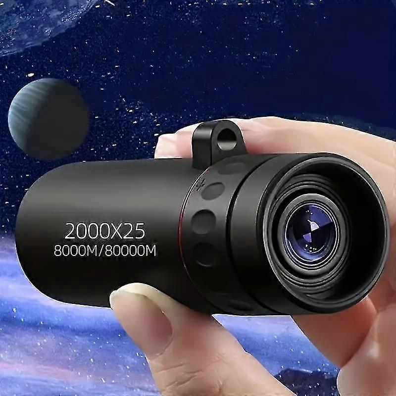 1pc 2000x25 HD Magnification Monocular, 9.14cm High Power Telescope
