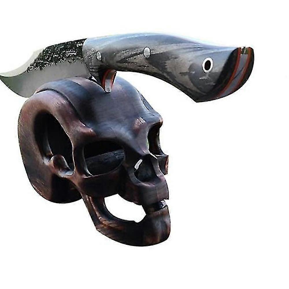 Simulation Skull Knife Holder Kitchen Knife Skull Decorative Resin Horror