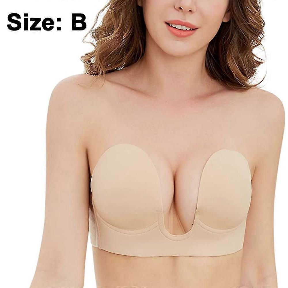 Push Up Strapless Adesivo Pegajoso Invisível Sutiãs Sem Encosto Mergulho Sutiã Mágico Reutilizável para Mulheres