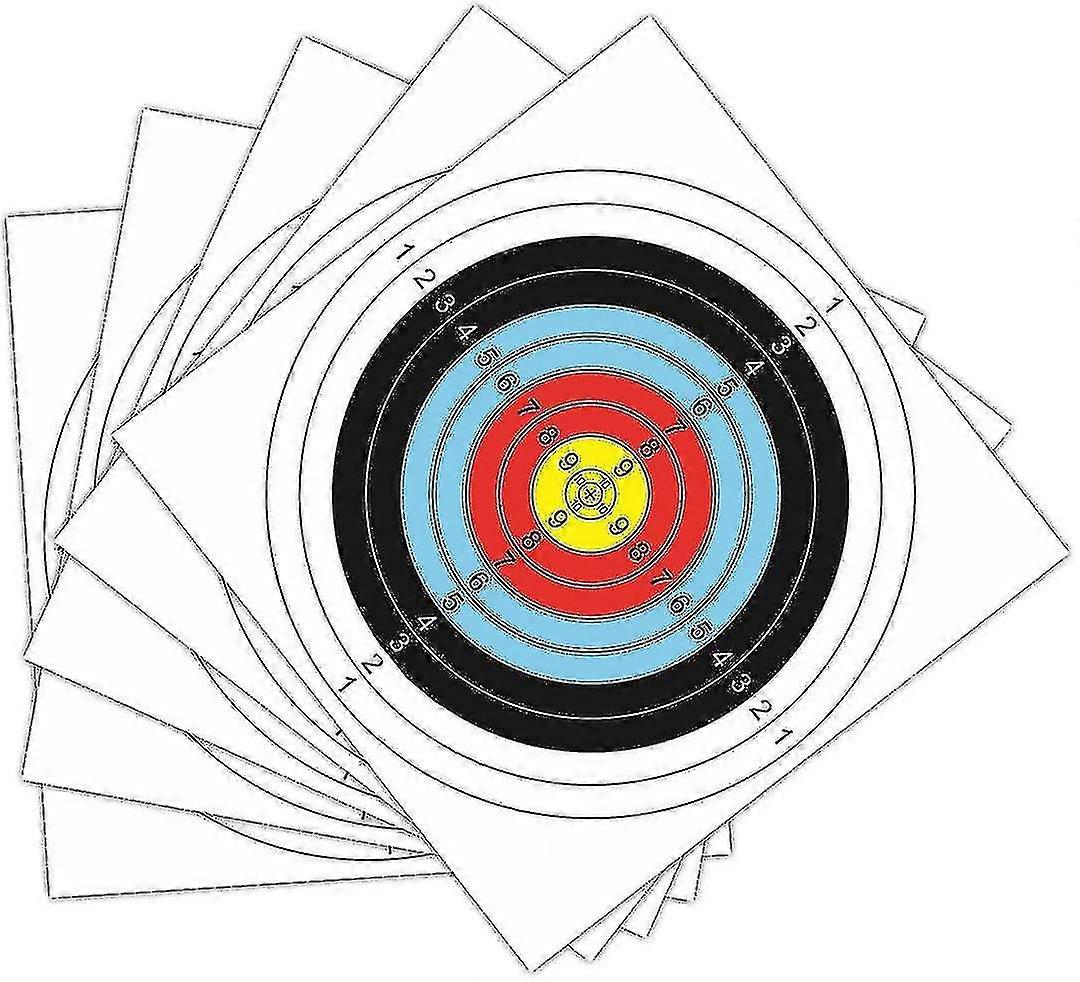 Bogenschießen Zielgesicht, 30 Stück Bogenschießen Papier Ziel Quadrat Bogenschießen Training Paper_s