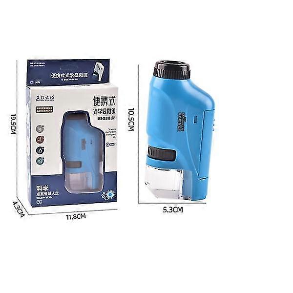 Handheld Biological Microscope Led Light Magnifier School