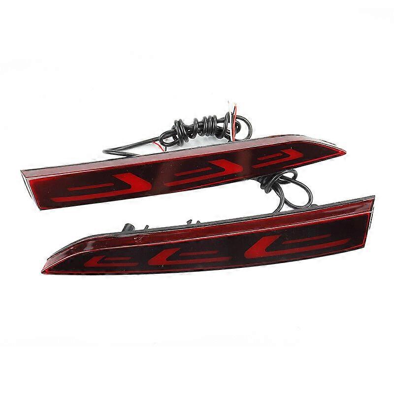 for Accent 2017-2019 LED Rear Bumper Reflector Brake Light Fog Light Lamp Indicator Lights Tailligh