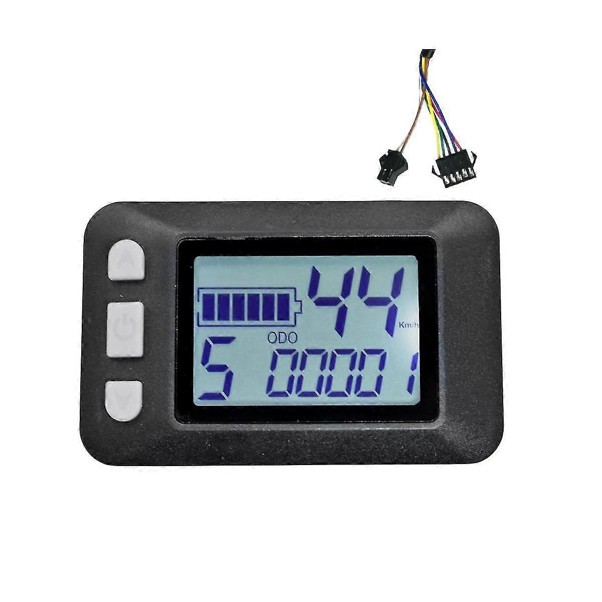 P9 Lcd Display Dashboard Meter Lcd Screen 24v 36v 48v 60v Electric Bike Meter For Electric Scooter Lcd Display(sm Plug)