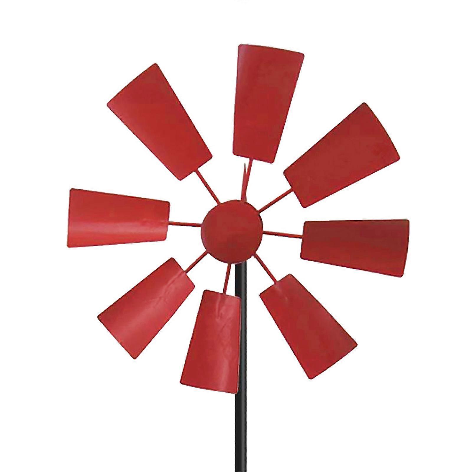 Outdoor Decoration Multicolor Iron Wrought Garden Windmill