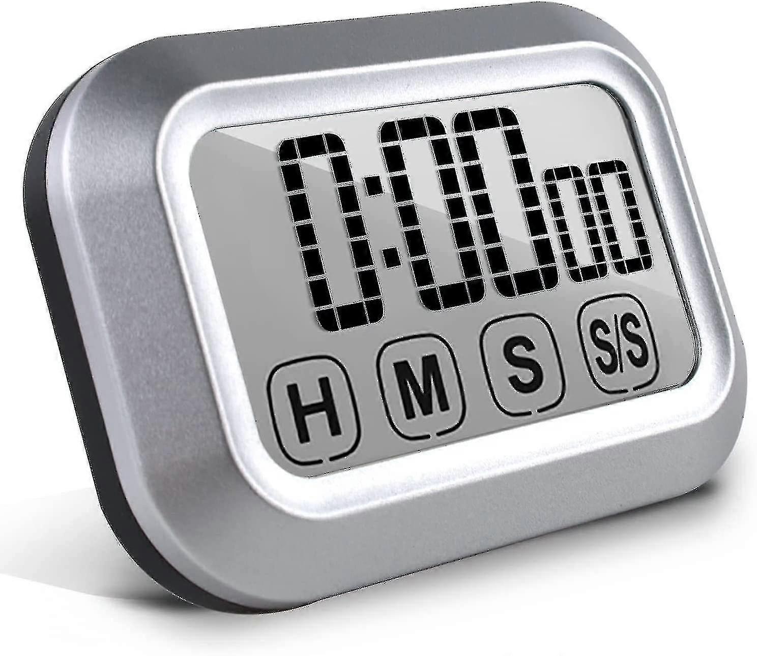 Digital Kitchen Timer Touch Screen Cooking, Magnetic Countdown Timer, High Volume, Large Led Display