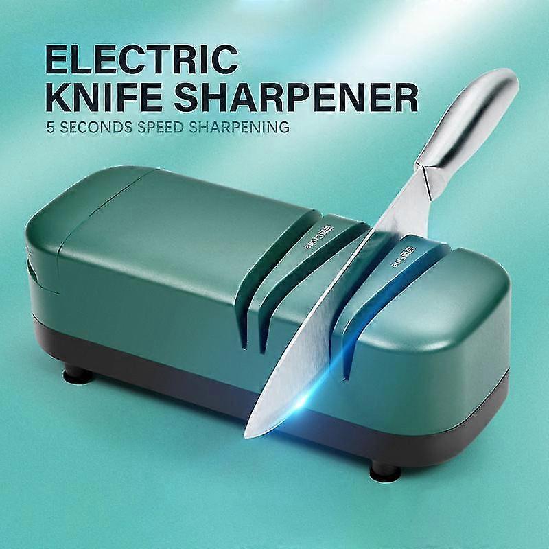 مبراة سكين كهربائية، مبراة سكين المنزلية المهنية، 2 مراحل لشحذ وتلميع سريع، مع شحذ مقص