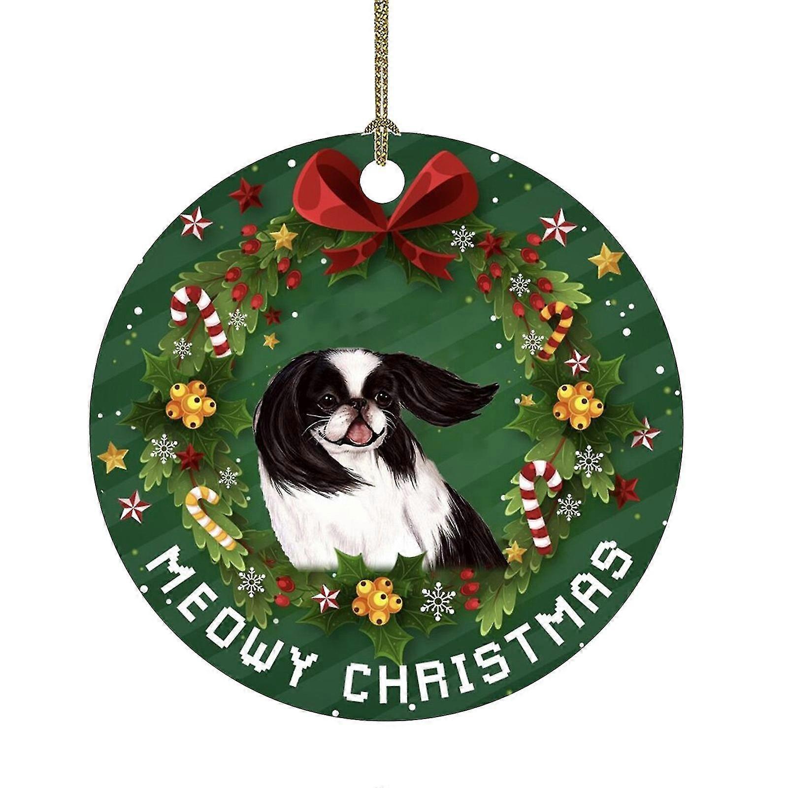 عيد الميلاد مضحك الديكور عيد الميلاد الكلب نمط قلادة عيد الميلاد شجرة الحلي