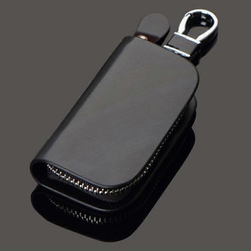 Leather Ford Keyfob KeyChain Key Case Wallet Bag Remote Control Case Cover Coin Holder Zipper Bag Charm