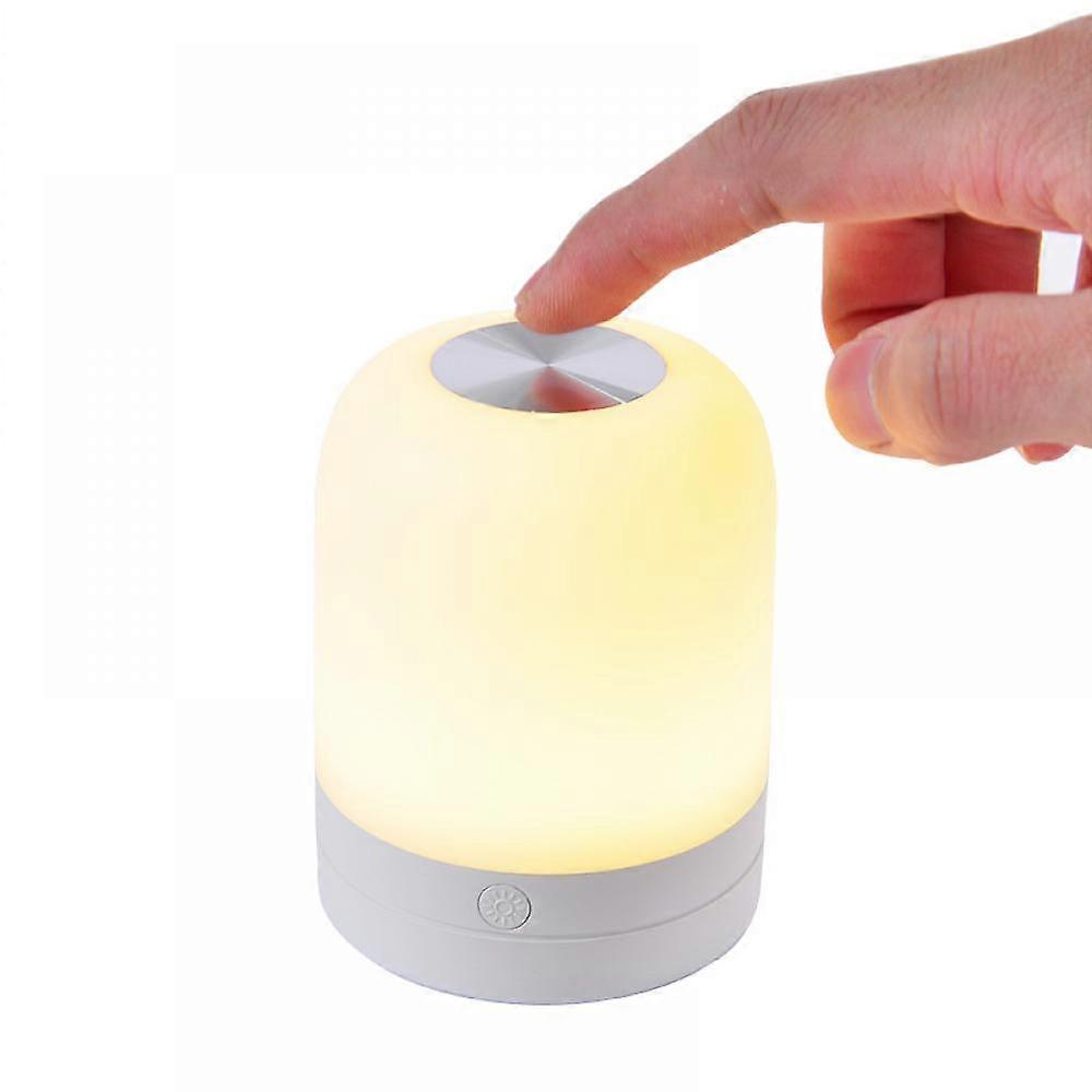 Touch Type Atmosphere Lamp Brightness Adjustable Light Soft Appearance Fashion Humanized Design Suitable For Family/Coffee Shop/Bar /Ktv Use(white)