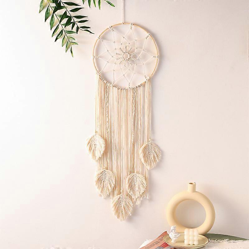Circle Dream Catcher, Cotton Woven Wall Hanging