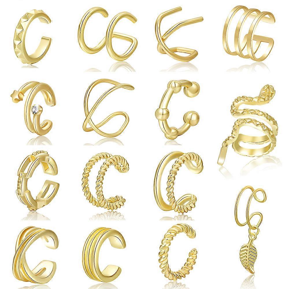 15 Piece Adjustable Ear Loop Earring Set