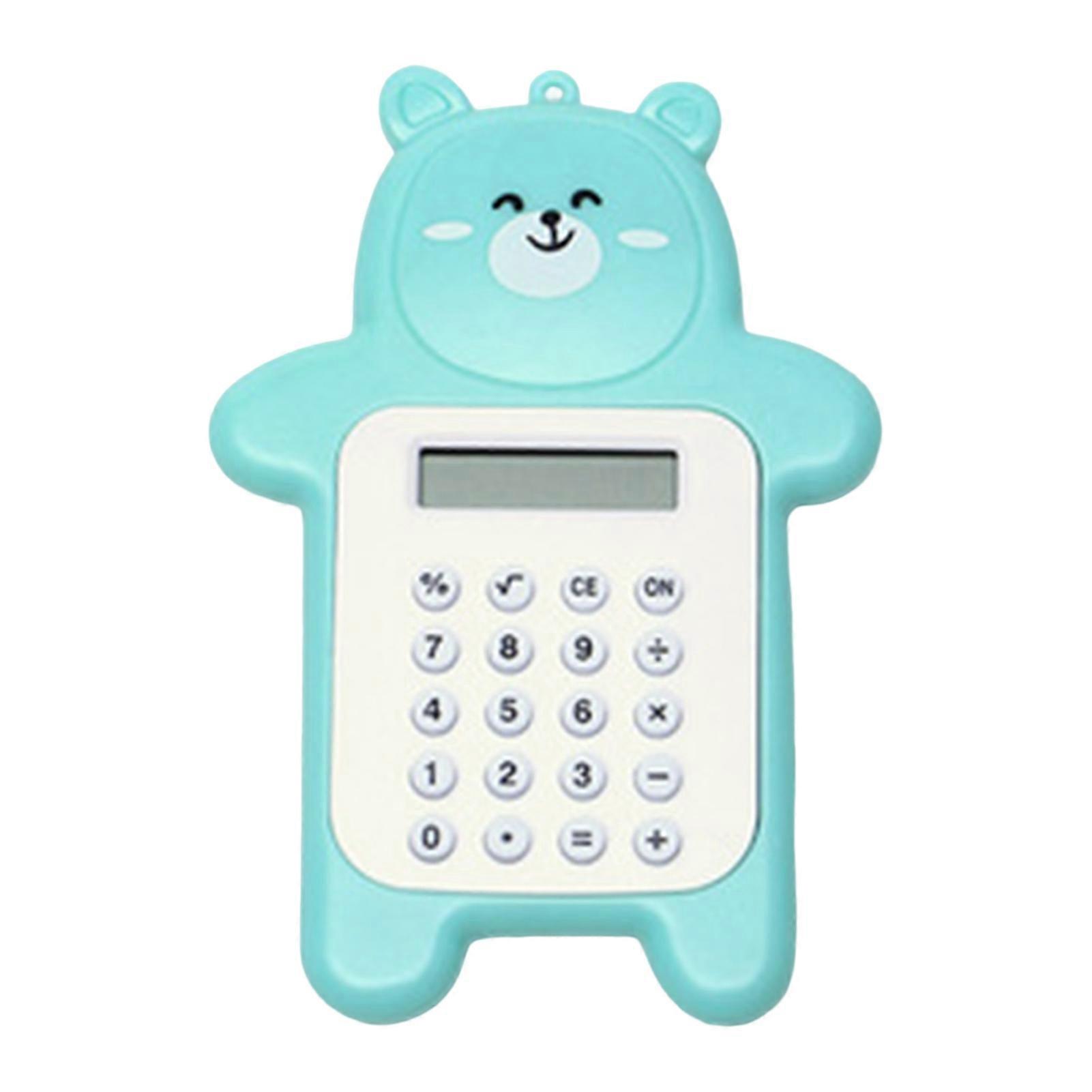 Bear Calculator Energy Saving Fadeless APS Portable Primary School Calculator for Dormitory KAESI