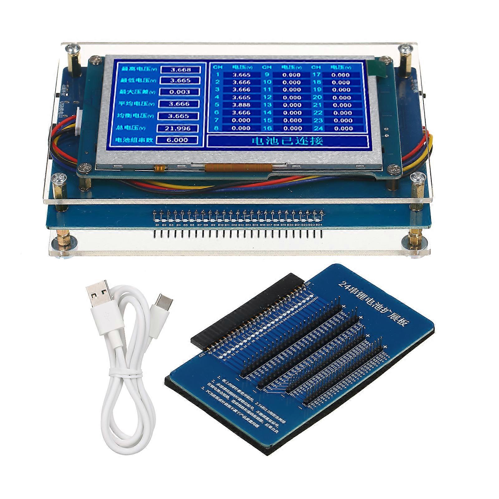 24 Series Lithium Battery Voltage Detector Equalizer Highly Efficient Repair and Testing Tool Current Measuring Instrument