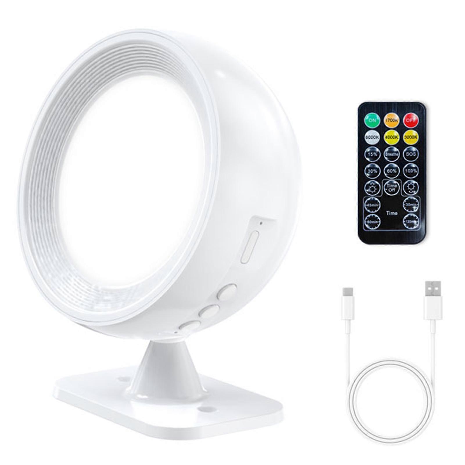 Wireless Night Light 360-Degree Rotation Flicker Free Dimmable Timer Function Portable Wall Light Bedroom Reading Lamp