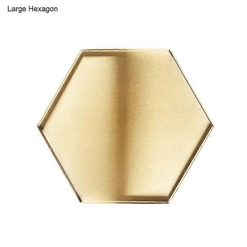 Retro Rectangle Hexagon Storage Display Tray Dinner Cake Plate Desktop Organizer