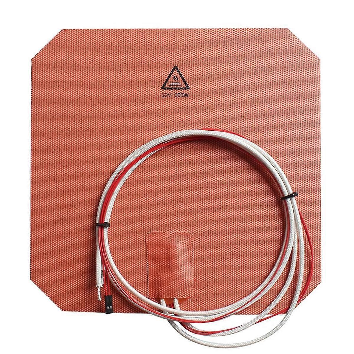 3D Printer Accessory for Anycubi DIY Part - 12V 200W Silicone Heated Pad 220x220mm