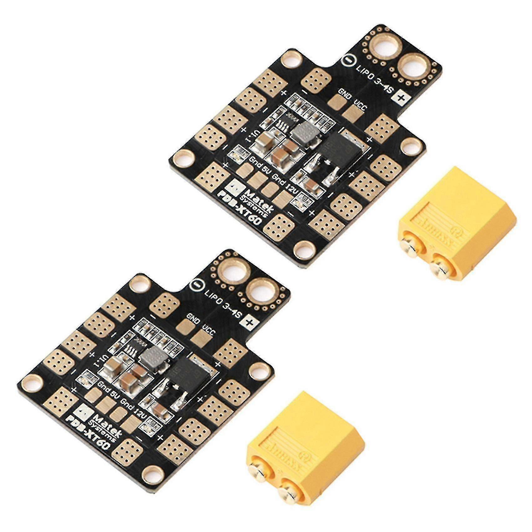 Pdb Xt60 Power Distribution Board Bec 5v 2a 12v0.5a Xt60 Plug Compatible With Fpv