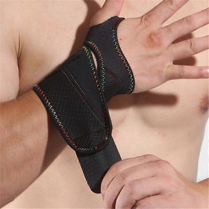 Adjustable Wrist Wrap for Men and Women - Workouts Wrist Band, Carpal Tunnel Compression Wrist Brace,Black,Nylon