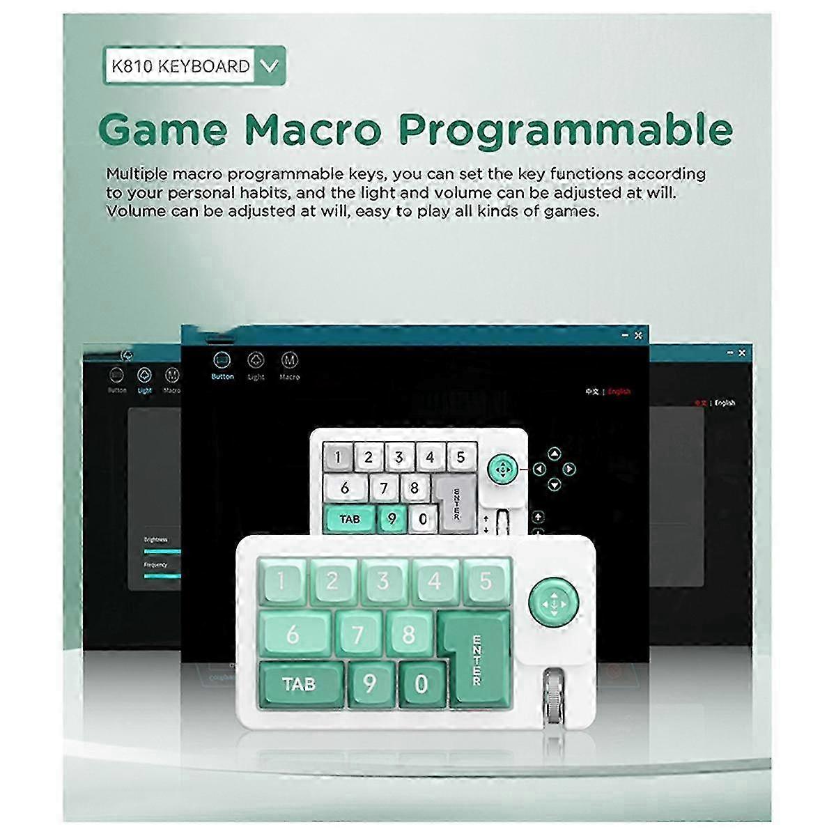 Digital Mechanical Keyboard Rgb Hot-swappable Keyboard Macro Wired Mechanical Gaming Keyboard Joystick Custom Purple