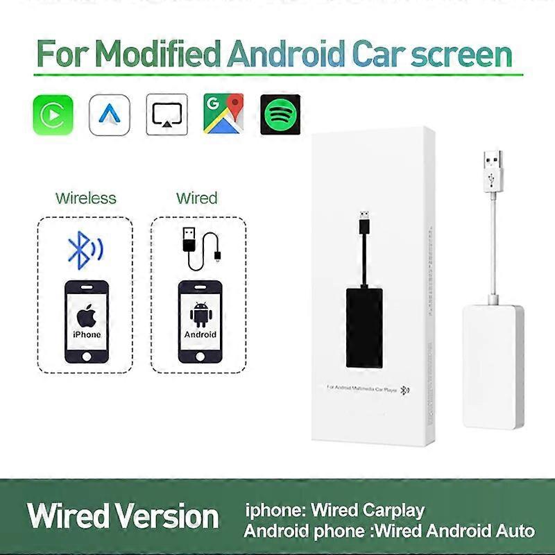 USB有線スマートオートカープレイドングルAndroidカーナビゲーションAppleCarplayモジュール用スマートフォンCarplayアダプター