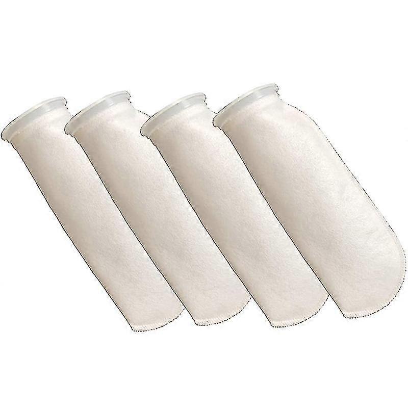 4 Packs Of Filter Socks, 200 Micrometres, For Fish Tank/saline Aquarium, Pond, For Sump/overflow  Chumian