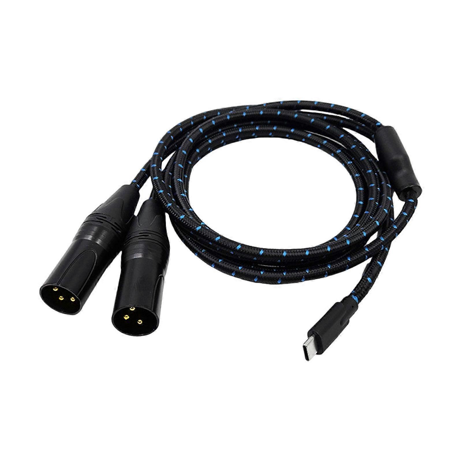 Typ C auf 2 XLR 3 Pin Typ C auf XLR Stecker auf Stecker USB C auf 2 XLR Stecker 50cm