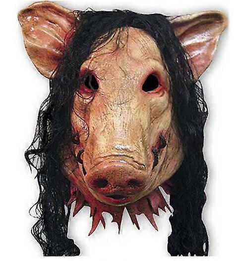 Halloween Horror Mask Cosplay Scary Bleeding Face Mask With Hair Festival Fancy Dress Prank Trick Awful Adults Cosplay Costume Props Toys Novelty Late