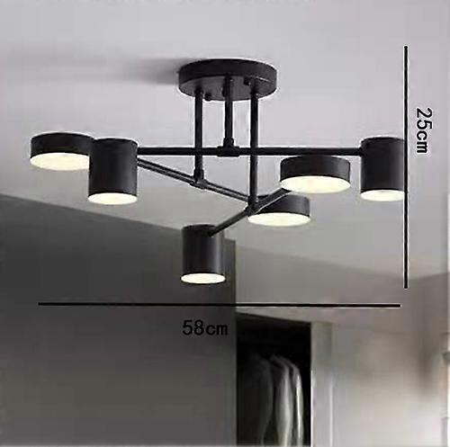 Nordic Ceiling Light Multiple Lamp Base LED Black/white/gold for Living Room/dining Room/bedroom Lights Room Ceiling Lamp