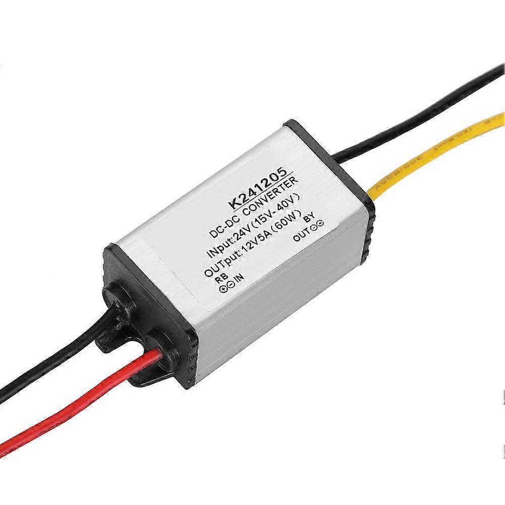 High Efficiency 24V to 12V DC-DC Converter, 5A Step Down Power Supply