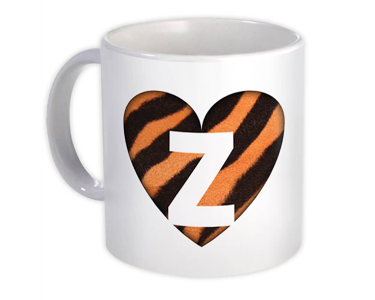 Gift Mug: Monogram Letter Z Tiger