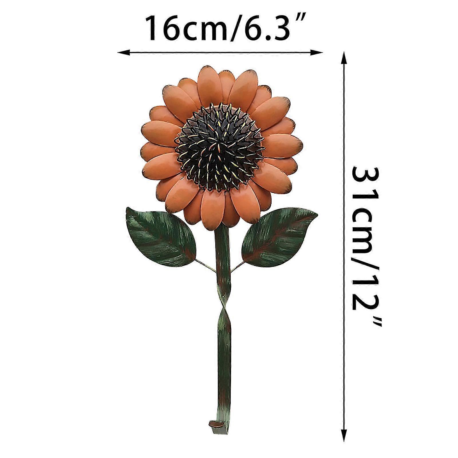 レトロ錬鉄製の太陽の花の装飾フック壁装飾装飾