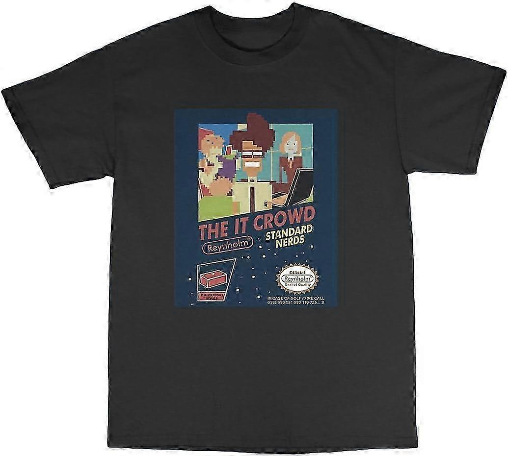 Tricou IT Crowd Inspired 100% bumbac Material retro la modă