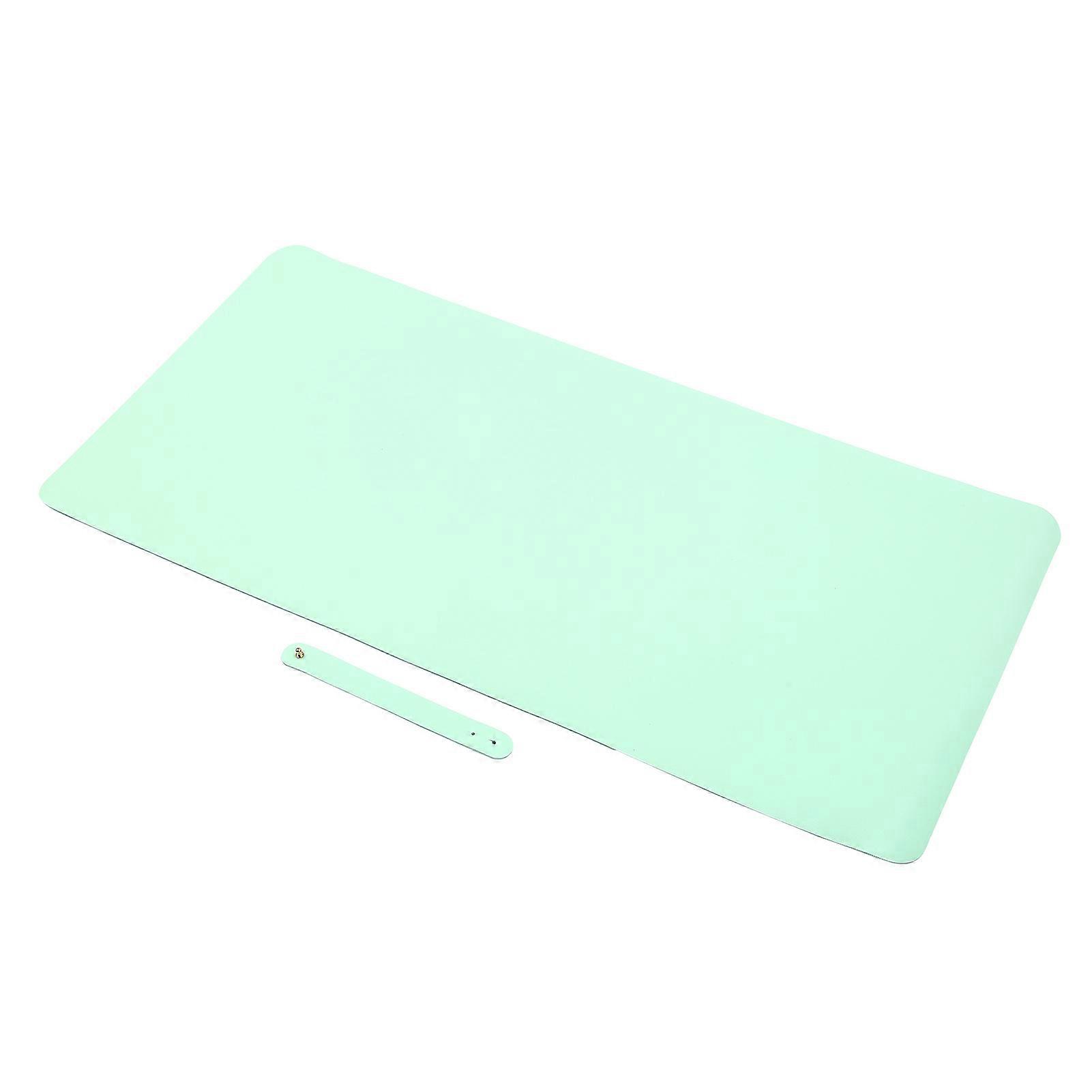 Double-Sided Waterproof Leather Desk Mat Multifunctional Writing Mouse Pad Light Green Light Blue