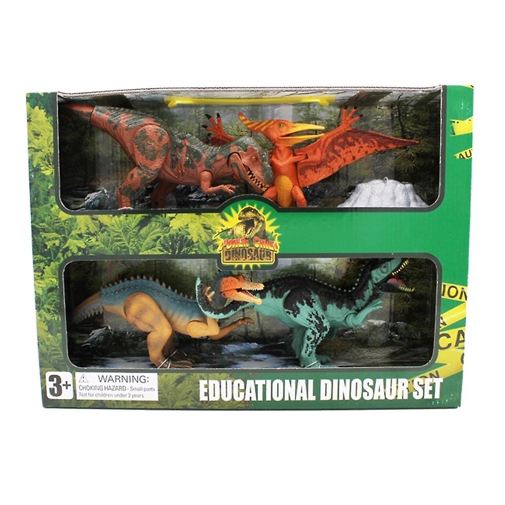 Tedco Extinct World Dinosaur Playset 4 Pack, Style C