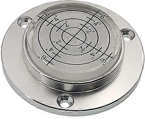 dd-50 X 9mm Circular Bubble Level With Hole Aluminum Alloy High Precision White Water Bubble Level Measuring Instrument (no Magnet)
