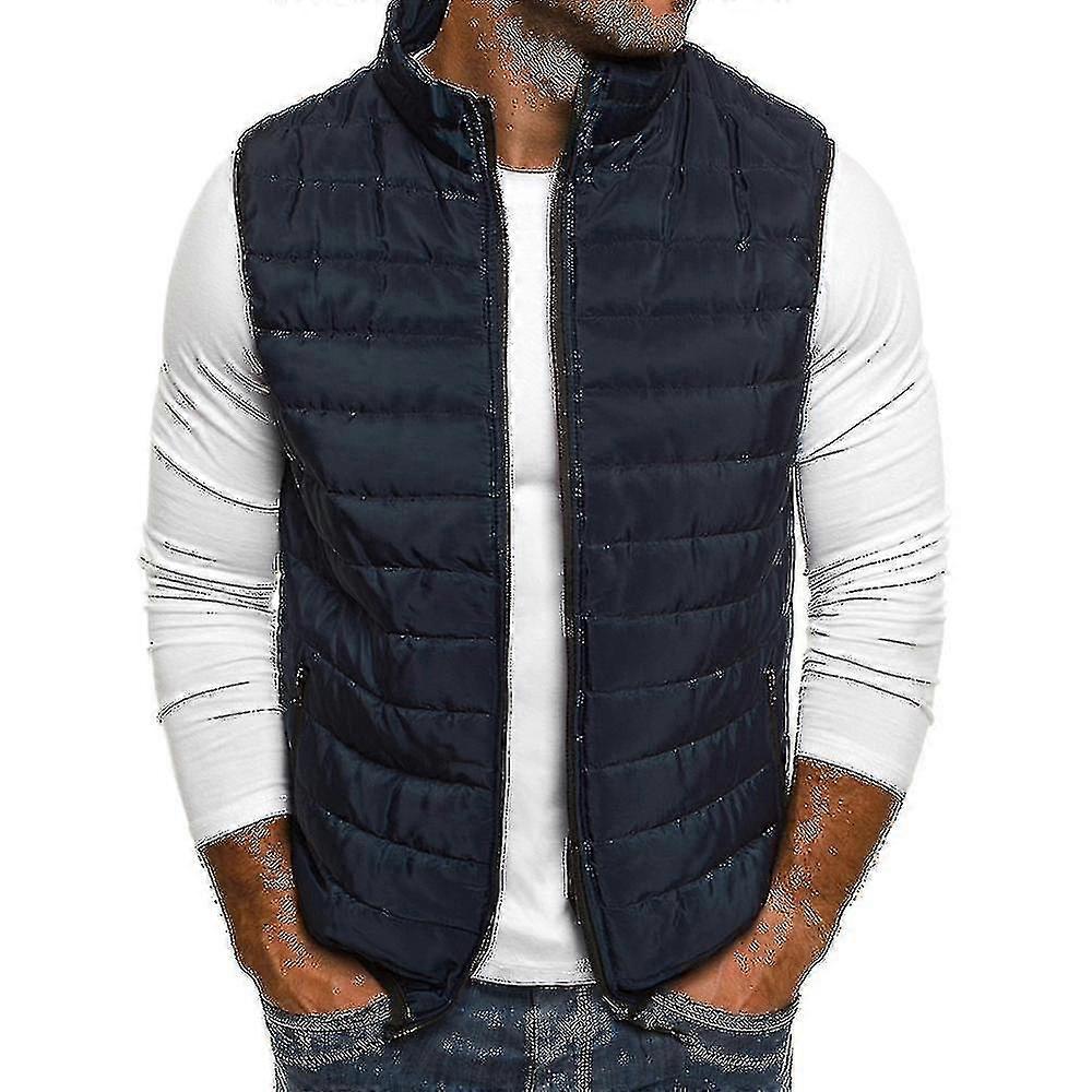 Men Lightweight Quilted Padded Vest Winter Gilet Bodywarmer Jacket