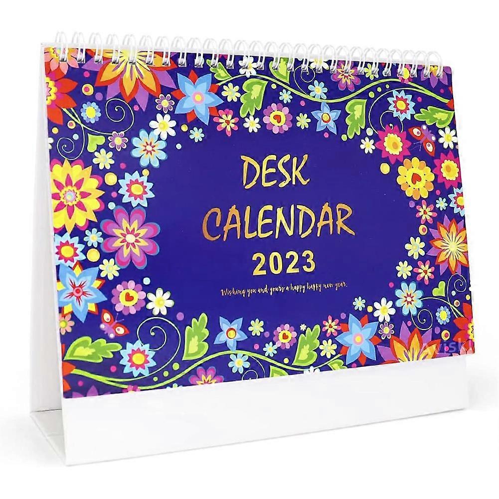 Desk Calendar 2023, Monthly Standing Flip Desk Calendar From Jan,Blocks for New Year and Christmas