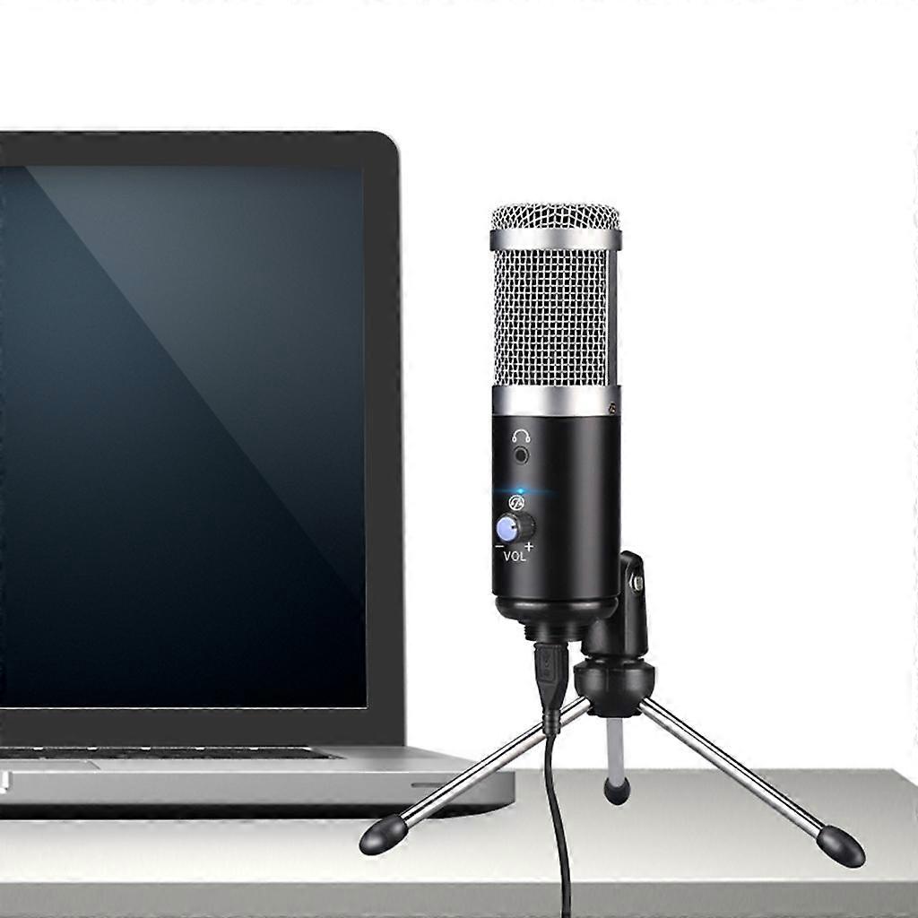 USB Microphone,Condenser Recording Microphone with Adjustable Tripod Stand for Broadcasting Sound Recording