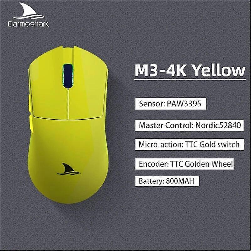 Darmoshark M3 4K Wireless Bluetooth Tri~Mode Gaming Esports Mouse 26000DPI TTC Encoder PAM3395 Optical Computer Mice Laptop PC Mice & Trackballs
