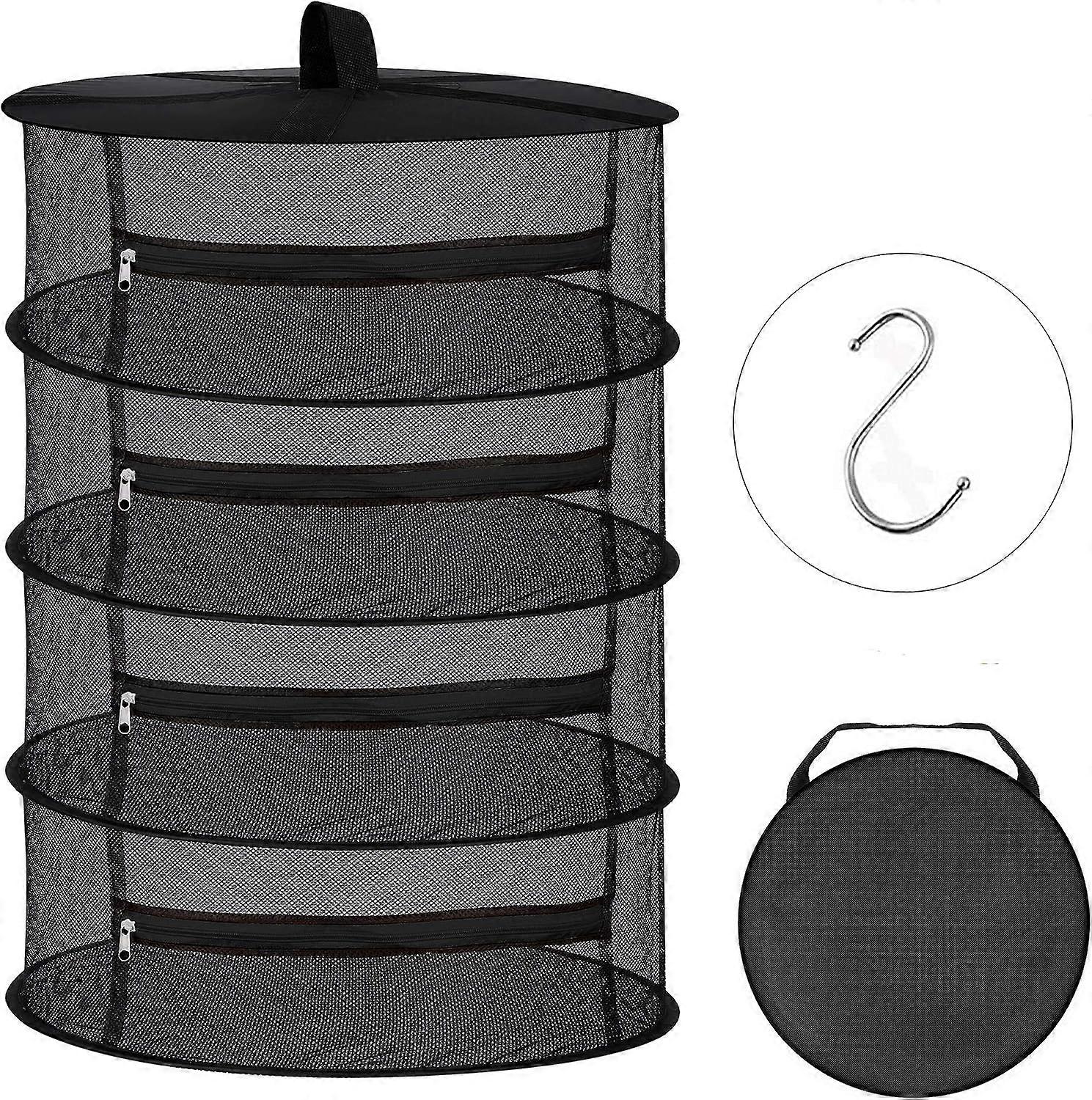 DWW-(4 Layers B) Hanging Mesh Net Dry Rack with Zipper