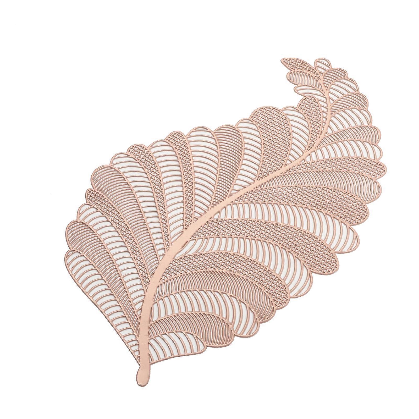 Placemats, Hollowed-Out Leaf Place Mats, PVC Mats for Table Centerpiece