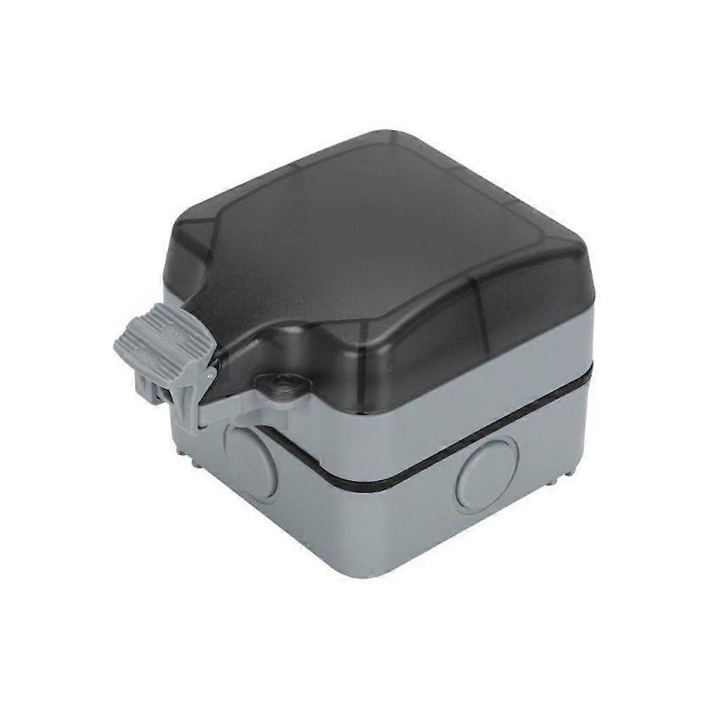 UK Outdoor Waterproof Wall Socket Open 3-holes 13A with Indicator Light Sockets