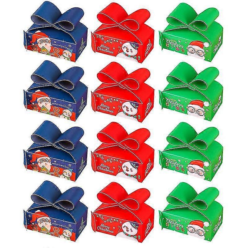 12pcs Lovely Cartoon Gift Fruit Boxes Christmas Apple Boxes Prett